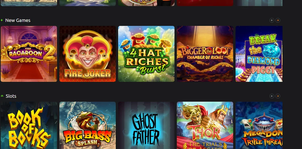 Browse featured games lobby
